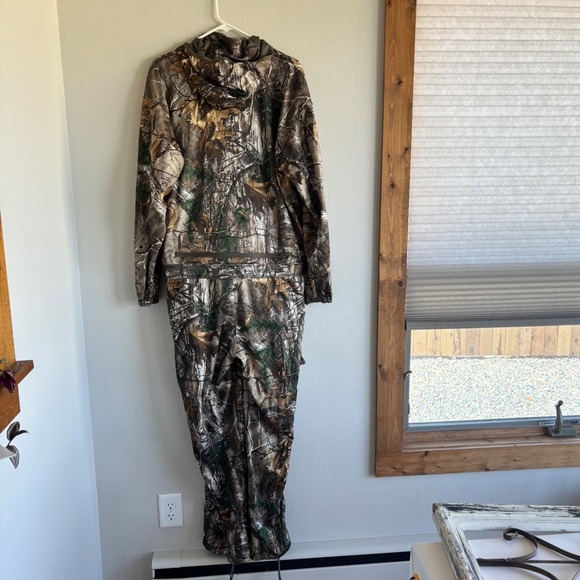 ScentLok Realtree Xtra Camo Hunting Coveralls Hooded Full Zip Suit Mens Large - Picture 2 of 7